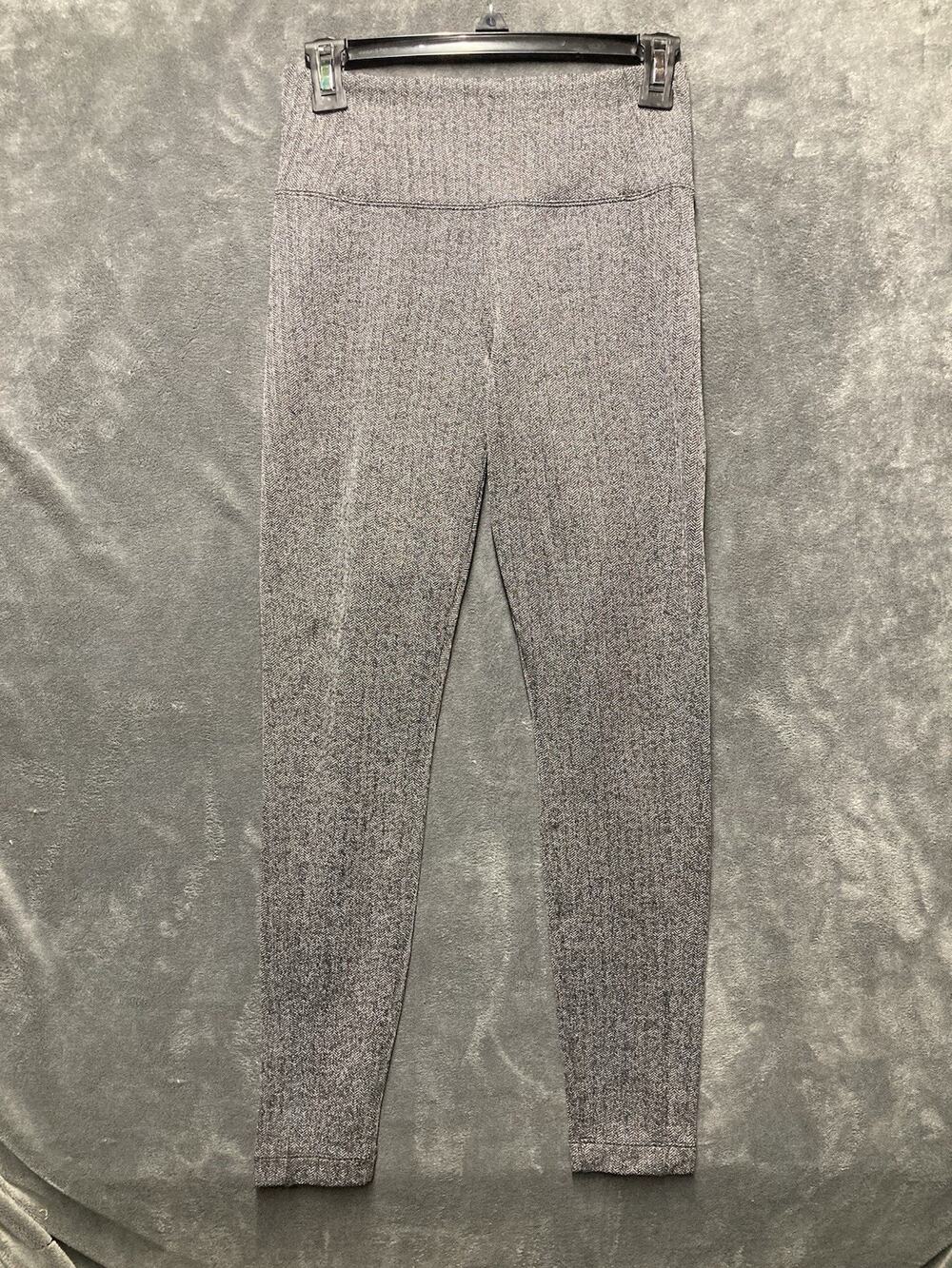 Athleta Delancey Herringbone Tight Leggings Trousers Gray XS Tweed Look Academia